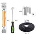 Screen Repair Kit, Screen Roller Tools, Screen Spline for Install. 