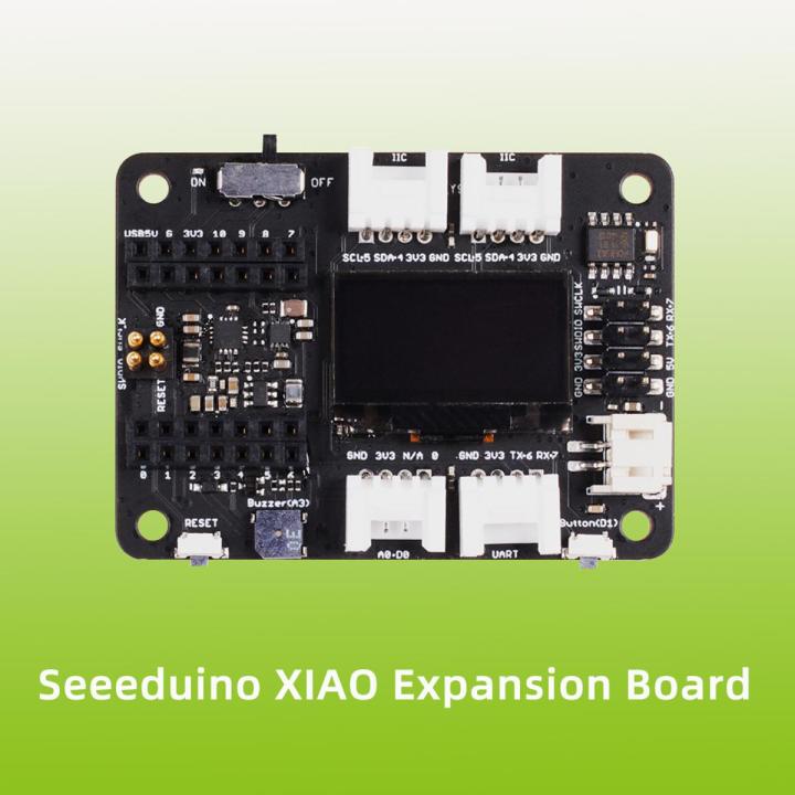 Seeeduino XIAO Expansion Board OLED Display RTC Expandable Memory Passive Buzzer Battery Management Chip Support Circuit Python