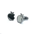Apple Design Reflecta Silver Rose Gold Cufflinks. 
