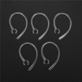 20X Universal Small Clamp Bluetooth Ear Hook Loop Clip Replacement Clear. 