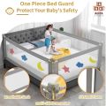 1 Single Piece Baby Safety Bed Fence, Adjustable Bed Rail, Baby Children Bed Barrier, Baby Fall Protection, Baffle Universal Bed Guardrail, Baby Bed Crib  Baby Cot Rails Folding Baby bed Guard.. 