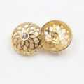 10pcs/lot Hollow Style metal buttons Gold for clothing sweater coat decoration shirt buttons accessories DIY JS-0278. 