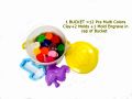 Play Dough Bucket /Pack of 4 / Assorted Colors Modelling Clay Buckets Set with Molds -Best Clay for Kids. 