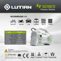 LUTIAN - LT220-1200 - CAR / UNIVERSAL EDITION 100 BAR HIGH CAR PRESSURE WASHER - 1200 WATTS - AUTO START- SELF PRIMING - PORTABLE. 