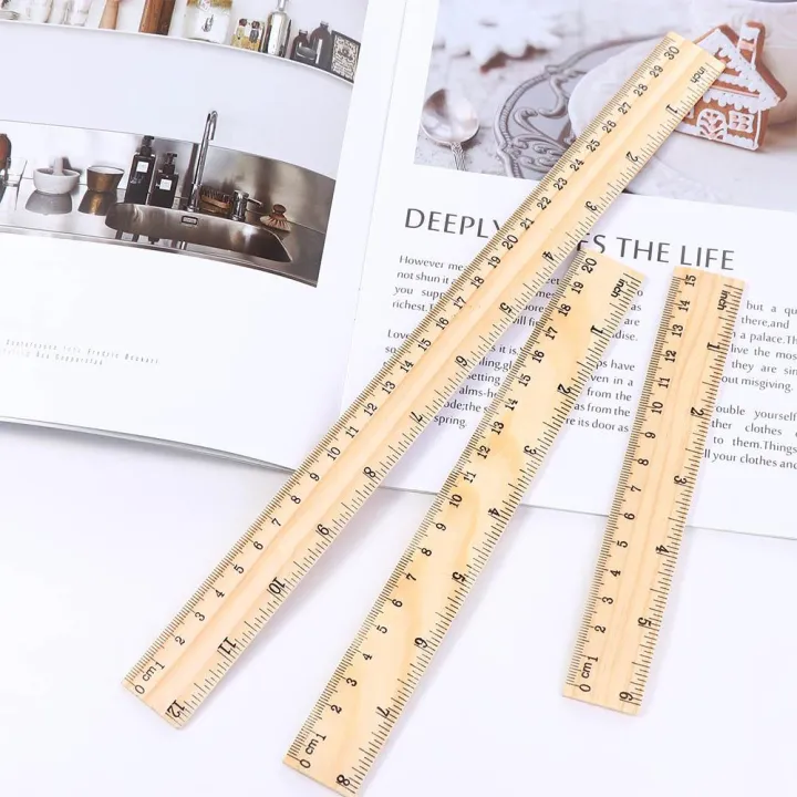 Desk Standard Ruler Desk Accessories Measuring Tool Stationery Student Children Teacher ...