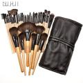 Makeup brush set. 