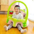 Sofa Support Seat Cover For Baby, Plush Baby Feeding Chair Cartoon Safety Seat Learning Nest Washable With Rod Toys. 