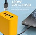 120W USB-C PD Fast Charger | Type-C Quick Charge 4.0/3.0 Wall Adapter for iPhone, Samsung & Android  – Dual Port with Smart Protection for Rapid Charging. 