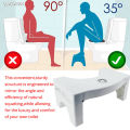Comfortable Non-Slip Squatting Toilet Bathroom Seat Foot Rest Stool for Kids and Adult (White), Doctor Stool, Commode Stool, Potty Step Stool for Western Toilet, Poop Stool. 