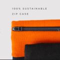 Zip Pouch/Case Made With Waste of Fabric. 