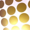 METALLIC GOLD POLKA DOT WALL DECALS  12cm 10pcs. 