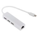 USB Type C To USB RJ45 Ethernet Lan Adapter Hub Cable For MacBook PC. 