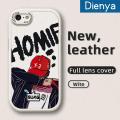 dienya For iPhone 7 iPhone 8 Case Fashion Tide Brand Boy Thin Leather Soft Full Lens Back Cover Camera Protect Cases Shockproof Casing. 