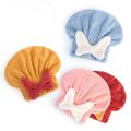 【HOT】 Super Absorbent Bath Cap Women's Quick Dry Cap Cute Bow Towel Bath Cap Dry Hair Cap Bathroom Accessories. 