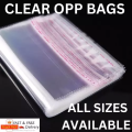 Pack of 100 Cellophane Cello Bags Display Garment Self Seal Adhesive Peel Self seal with 2 inch flap. 