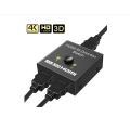 DUAL FUNCTION Switch   HDMI Splitter 2x1 Adapter 1080P  4K Video For Plug And Play. 
