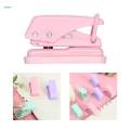 Mini 1 Hole Paper Punch Tool 1/4inch Hole Compact with Closure Buckle for Punching Ordinary Paper. 