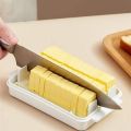 Butter Dish with Lid Plastic Butter Dish, Butter Divider, Auxiliary Butter Chopping Box, Butter Box Cheese Keeper for Fridge, Butter Dish with Lid Plastic Butter Dish, Butter Box Cheese Keeper for Fridge. 