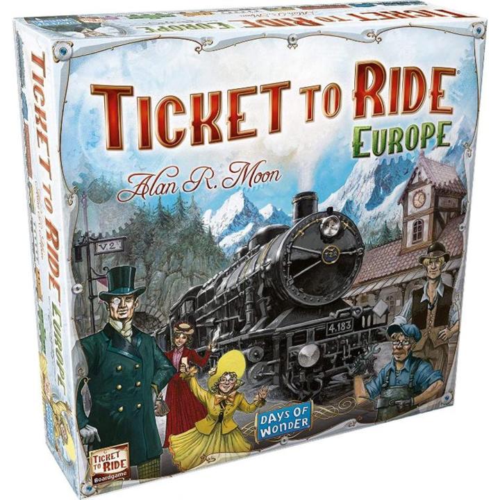 Ticket to Ride Europe, London, Nordic Countries, Rails and Sails Board Game Family Board Game for Adults and Family Train Game Ages 8+ For 2 to 5 players Average Playtime 30-60 minutes Made by Days of Wonder