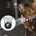 Cat Collar, for Apple Air Tag Cat Collar, in 3/8Inch Width Black. 