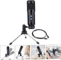 KNUP KP-M0023 USB Condenser Studio Microphone – Superior Audio Capture for Professional Sound Quality USB Condenser Studio Microphone – Mixer Condenser Mic for Computer, Plug and Play, Compatible with Laptop, Desktop, Mac & Windows. 