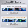 TESmart HDMI KVM Switch 2 Port Dual Monitor Extended Display, UHD 4K @ 60Hz RGB 4:4:4, USB Hub, Audio, Hotkey, Button Switch, PC Monitor Keyboard Mouse Switch for 2 Computers 2 Monitors with Cables. 