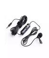 Boya BYM1 Omnidirectional Lavalier Condenser Microphone with 20ft Audio Cable Best Use for Youtubers and Interviewers(Black). 