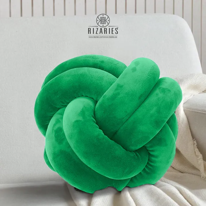 Rizaries%20Knot%20Pillow%20Ball%20Cushion%2023cm%20Soft%20Velvet%20Round%20Throw%20Pillow%20for%20Sofa,%20Bed%20&%20Living%20Room%20Decor%20-%20Image%206