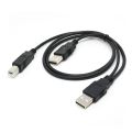 【All Of Me】USB 2.0 Male to USB Standard B Male Y Cable for Printer & Scanner & External Hard Disk. 