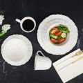 White Ceramic Dinnerware/Dinner Set- 4 Persons Breakfast Set- 16Pcs Dining Set. 