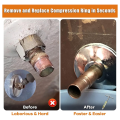 JAERBEE Compression Sleeve Puller Tool Corrosionand Frozen Supply Stop, Pipe Tool Compression Ring Removal Tool. 