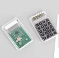 Transparent Electronic Calculator, Mini Pocket LCD Display Calculator, 8 Digit Large Display Big Buttons Calculator. 
