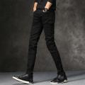 Mens Straight Black Jeans For Men. 