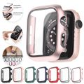 Glass+Matte Watch Cover for Apple Watch Case 45mm 41mm 44mm 40mm 42mm 38mm Bumper+Screen Protector for Iwatch 7 6 5 SE 4 3 2 1. 