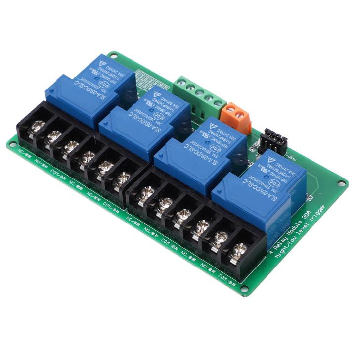 4 Channel Relay Module Circuit Automatic Control High Low Level Trigger Electronic Component for Automated Circuits (4 Channel)