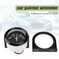 DC 12V Ammeter Guage 2 inch 52mm Car Voltmeter 60-0-60A AMP Gauge Volt Meter for Auto car Vehicles(ABS Black). 
