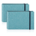 2 Pack Small Photo Albums, 6x4 Slip in Photo Albums 200 Photos Mini Flip Photo Book Album Portable Cover Memory Blue. 
