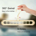 Super Magic Changeable Clothes Pluto Plastic Hanger Space Saving Saver Wonder Closet Organizer 9 Holes Holder Cloths and Pants Hanger. 