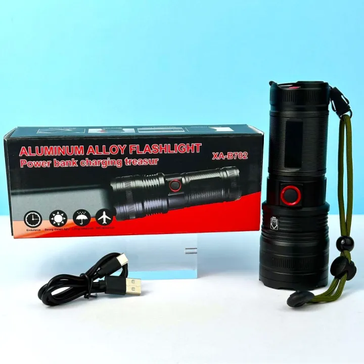 Aluminum%20alloy%20flashlight%20power%20bank%20charging%20treasure%20xa-b702%20-%20Image%202