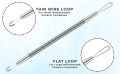 Dexam Blackhead Remover Loop Professional Blackhead & Whitehead Remover Tool for Blemish Comedone Pimple Popper with Double Sided Soft Touch and Anti-Slip Design. 
