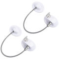 2 Pcs Fridge Lock, Refrigerator Lock for Children, Mini Fridge Locks for Kids, Freezer Lock, Used in Refrigerator Door. 