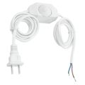 5X White Lamp Cord W Dimmer Switch AC 250V/110V US Plug. 