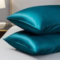 PACK OF 2 Satin Silk Pillow Covers For Hair & Soft Skin Care | Protection For Hair Damage Best Quality Silky Pillow Cases By Home Essentials. 