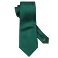 Olive Green Men Tie Silk Solid Pocket Square Cufflinks Sets Elegant Woven Necktie For Male Groom Wedding Party Barry.Wang 5261. 