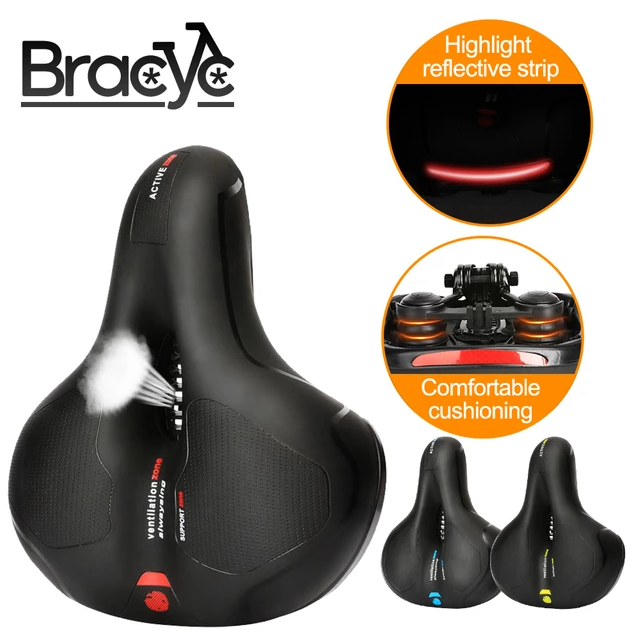Bicycle Seat Big Ass Saddle Soft Durable Breathable Anti Slip Mountain Bike Seat