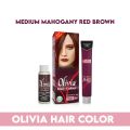 Olivia Hair Colour - Medium Mahogany Red Brown. 