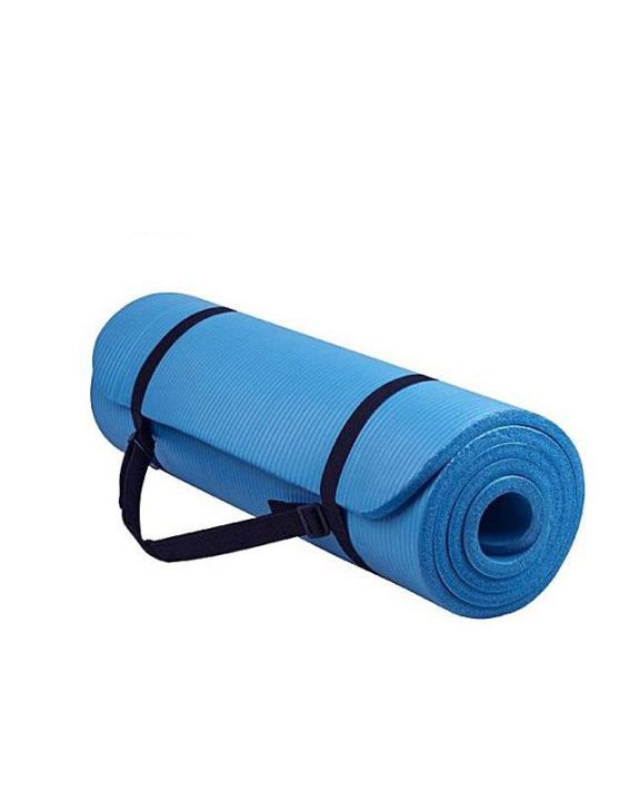 Yoga Mat Non Slip Exercise Fitness 10mm Blue Daraz.pk