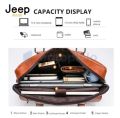 Jeeb Leather Bag for 13.3-Inch Laptops: Perfect for Work and Travel. 
