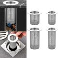 Stainless Steel Kitchen Tool Waste Drainer Anti-Pest Floor Drain Filter Mesh Sealing Cover Sink Strainer Food Hair Stopper. 