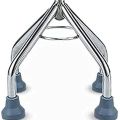 4 Durable Replacement four pad Walking Stick Rubber/Cane Tips, Extra Stability, Non-Slip Grip. 